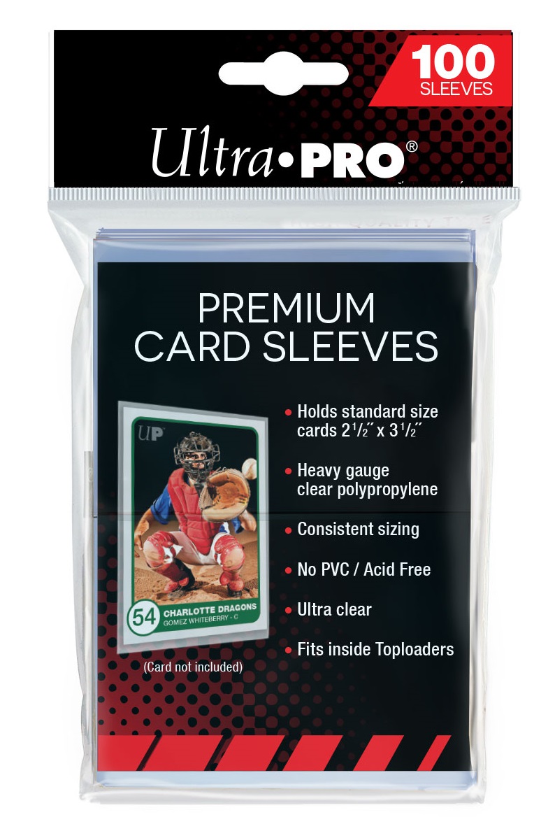 Ultra Pro Premium Standard (2-1/2 X 3-1/2 ) Card Sleeves 100ct.